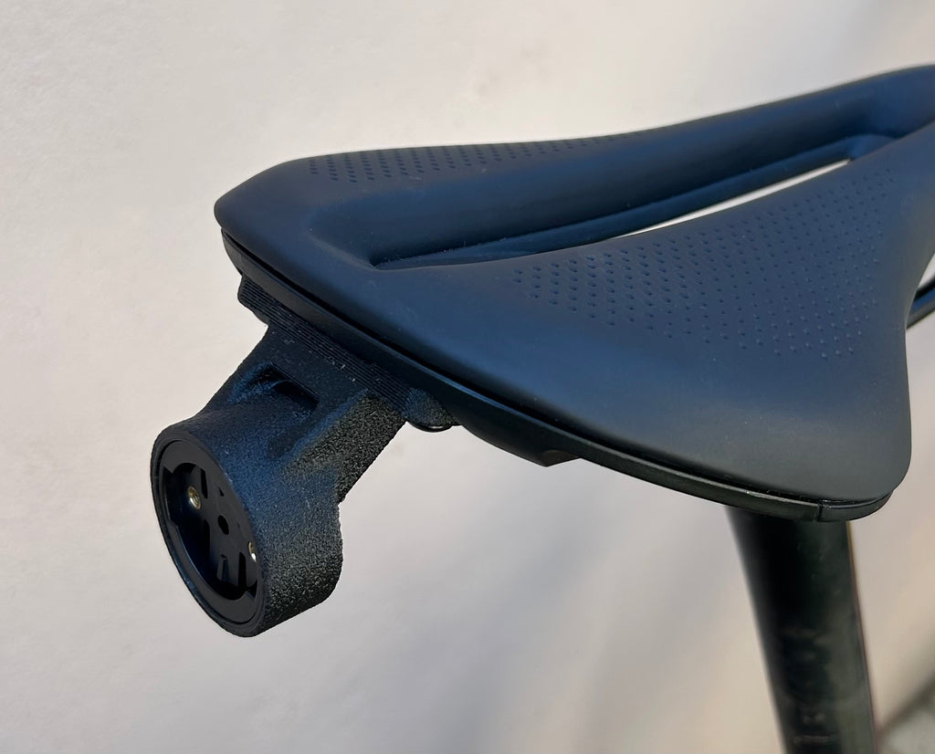 Extended saddle mount for Bontrager Saddles.